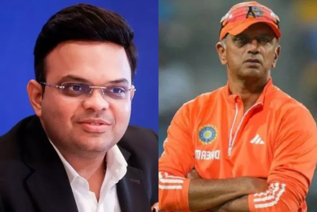 Jay Shah and Rahul Dravid