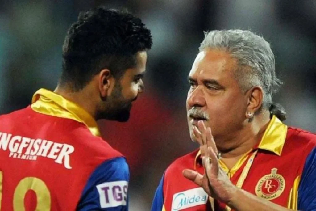 Vijay Mallya and Virat Kohli